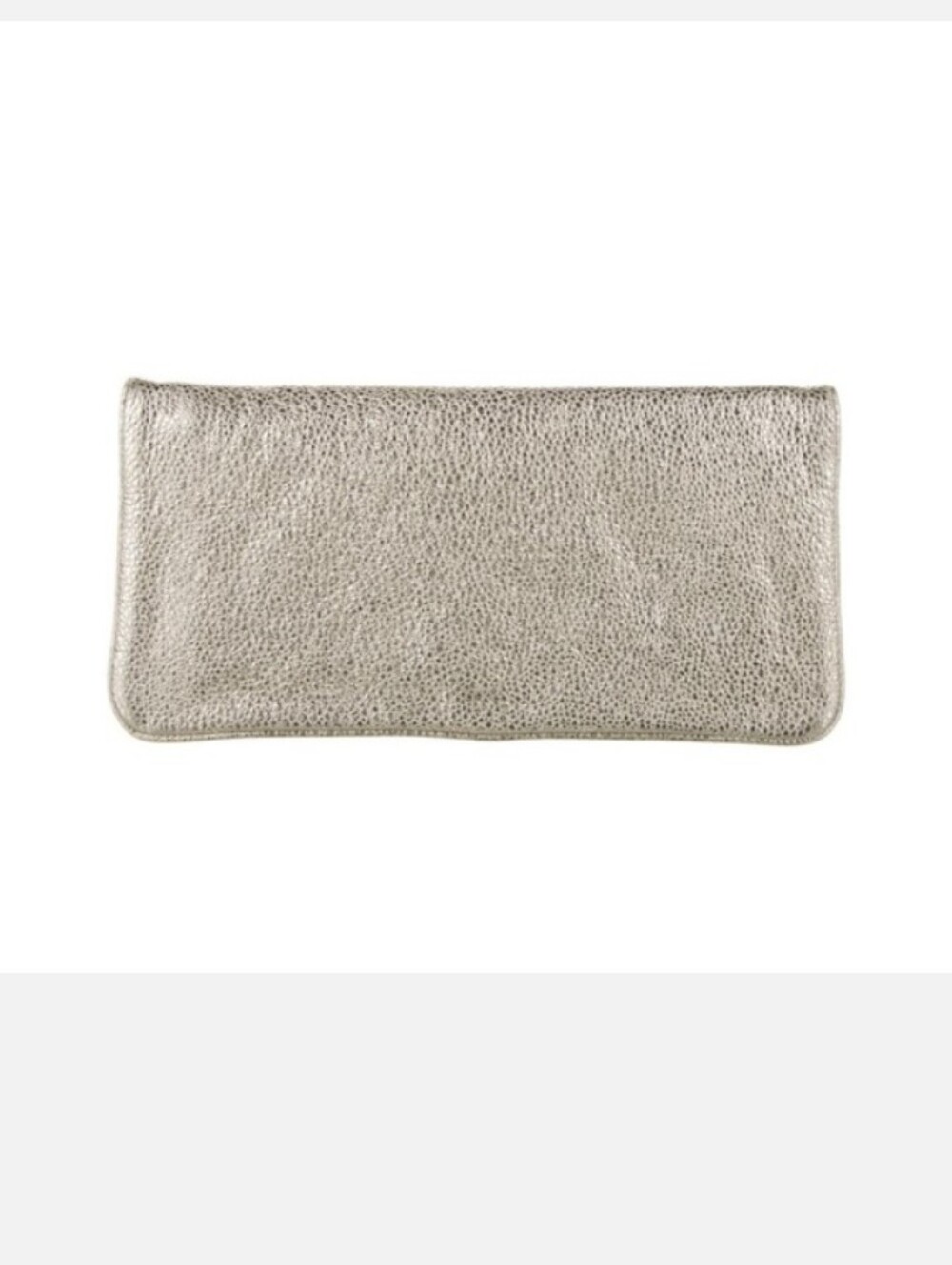 Tory Burch Metallic Gold Logo Clutch - Picture 9 of 16